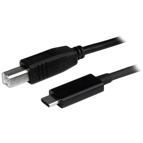 StarTech.com 3ft (1m) USB-B to USB-C Cable, Data Cord, USB 2.0, USB-C Data Transfer Cable