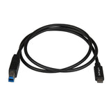 StarTech.com 3ft (1m) USB-B to USB-C Cable, USB 10Gbps, Data Cord, USB 3.2 Gen 2, USB-C Data Transfer Cable