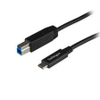 StarTech.com 3ft (1m) USB-B to USB-C Cable, USB 10Gbps, Data Cord, USB 3.2 Gen 2, USB-C Data Transfer Cable