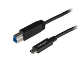 StarTech.com 3ft (1m) USB-B to USB-C Cable, USB 10Gbps, Data Cord, USB 3.2 Gen 2, USB-C Data Transfer Cable