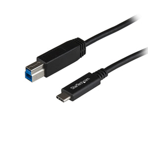 StarTech.com 3ft (1m) USB-B to USB-C Cable, USB 10Gbps, Data Cord, USB 3.2 Gen 2, USB-C Data Transfer Cable