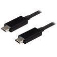 StarTech.com 3ft (1m) USB-C Cable, USB 10Gbps, 60W (3A) Power Delivery, 8K 60Hz / 4K 144Hz DP Alt Mode, USB-IF Certified - Thunderbolt Compatible