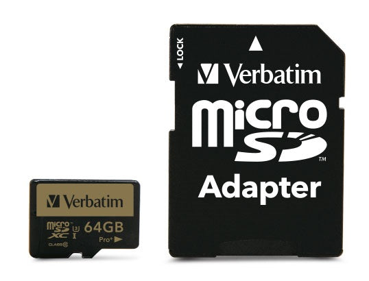 Verbatim Pro+ 64 GB MicroSDHC MLC Class 10
