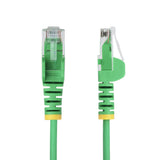 StarTech.com 2ft Green Slim CAT6 Ethernet Cable, Snagless, 100W PoE, UTP, LSZH, 28AWG Pure Bare Copper Wire, Slim RJ45 Network Patch Cord w/Strain Reliefs, Individually Tested