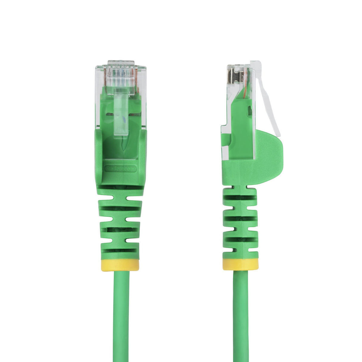 StarTech.com 9in Green Slim CAT6 Ethernet Cable, Snagless, 100W PoE, UTP, LSZH, 28AWG Pure Bare Copper Wire, Slim RJ45 Network Patch Cord w/Strain Reliefs, Individually Tested