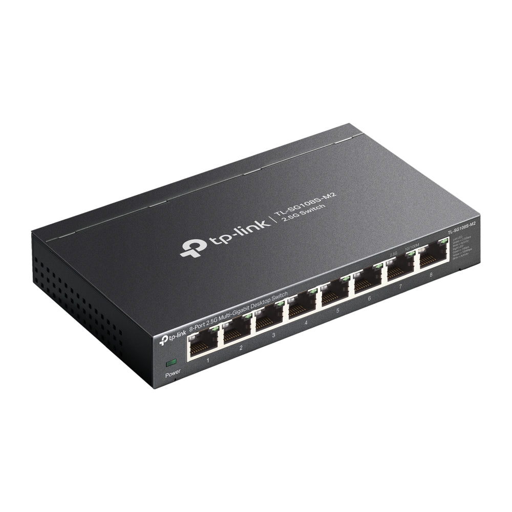 TP-Link TL-SG108S-M2 network switch Unmanaged L2 2.5G Ethernet (100/1000/2500) Desktop Black