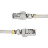 StarTech.com 6ft Gray CAT6a Ethernet Cable, Snagless RJ45, 10GbE, 100W PoE++, S/FTP, LSZH, 27AWG Pure Bare Copper Wire, 500MHz, Shielded Network Patch Cord w/Strain Reliefs, Individually Tested/ETL Verified