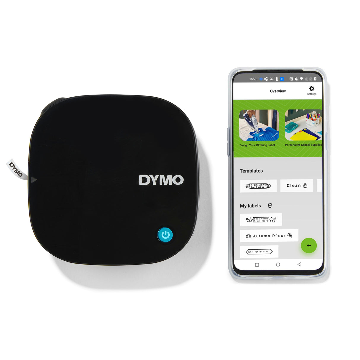 DYMO LetraTag 200B Bluetooth Label Maker Value Pack | Compact Label Printer | Connects Through Bluetooth Wireless Technology to iOS and Android | Includes 2 Assorted Label Tapes