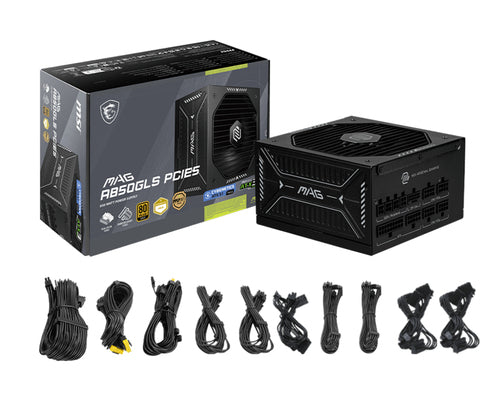 MSI MAG A850GLS PCIE5 power supply unit 850 W 24-pin ATX ATX Black