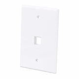Intellinet 1-Outlet Oversized Keystone Wall Plate, White