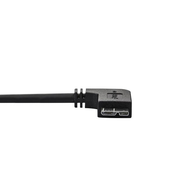 StarTech.com Slim Micro USB 3.0 Cable - M/M - Left-Angle Micro-USB - 1m (3ft)