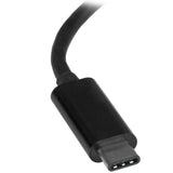StarTech.com USB-C to Gigabit Ethernet Adapter, Black, Thunderbolt 3 / 4 Compatible, Windows & Mac, RJ45 LAN Network Converter