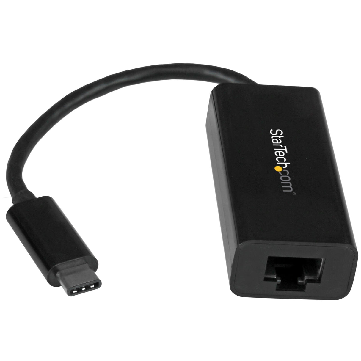 StarTech.com USB-C to Gigabit Ethernet Adapter, Black, Thunderbolt 3 / 4 Compatible, Windows & Mac, RJ45 LAN Network Converter
