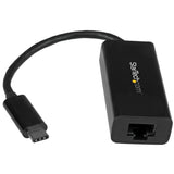 StarTech.com USB-C to Gigabit Ethernet Adapter, Black, Thunderbolt 3 / 4 Compatible, Windows & Mac, RJ45 LAN Network Converter