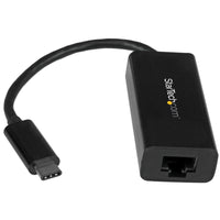 StarTech.com USB-C to Gigabit Ethernet Adapter, Black, Thunderbolt 3 / 4 Compatible, Windows & Mac, RJ45 LAN Network Converter