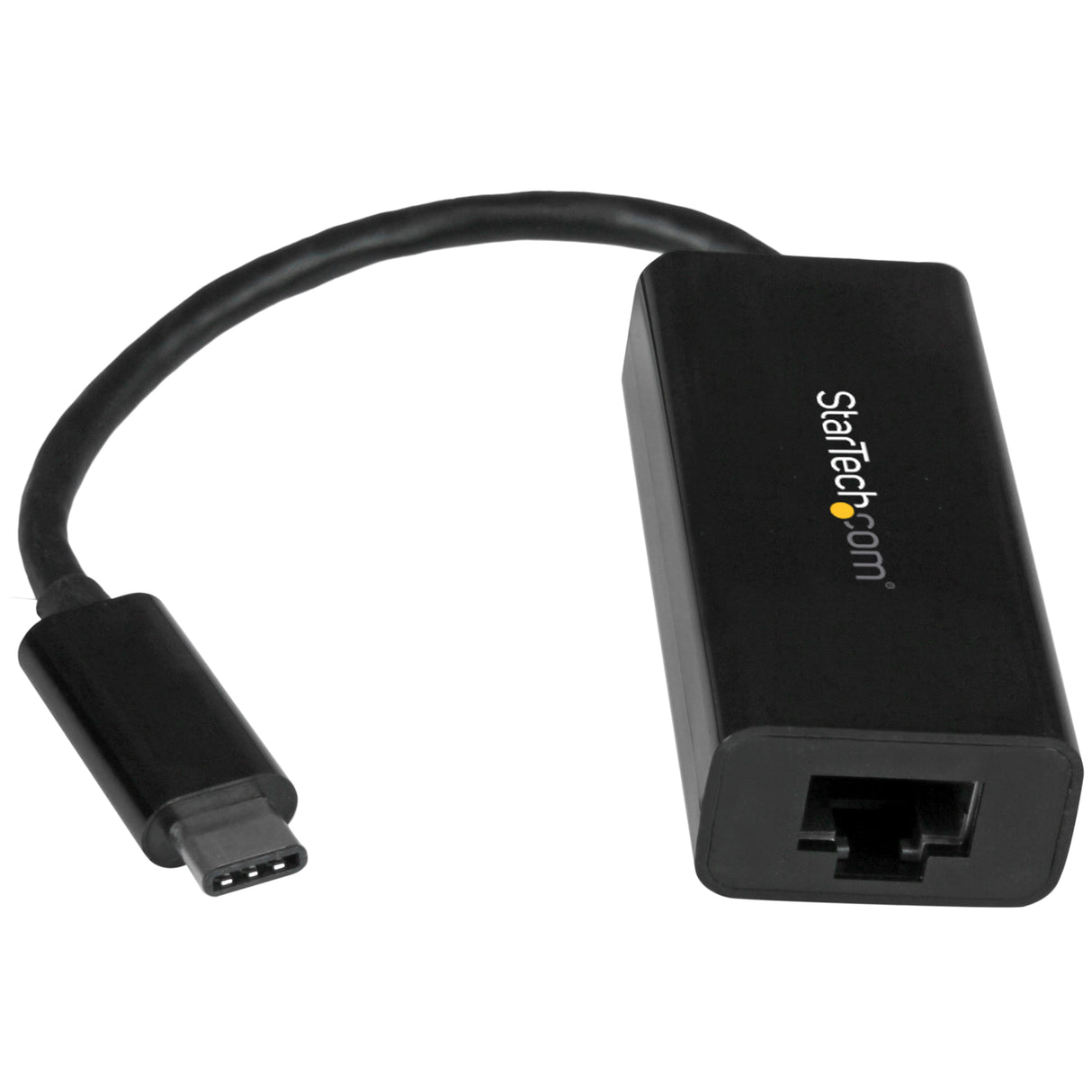 StarTech.com USB-C to Gigabit Ethernet Adapter, Black, Thunderbolt 3 / 4 Compatible, Windows & Mac, RJ45 LAN Network Converter