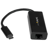 StarTech.com USB-C to Gigabit Ethernet Adapter, Black, Thunderbolt 3 / 4 Compatible, Windows & Mac, RJ45 LAN Network Converter