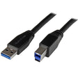 StarTech.com Active USB 3.0 (5Gbps) USB-A to USB-B Cable - M/M - 5m (15ft) - TAA
