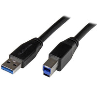 StarTech.com Active USB 3.0 (5Gbps) USB-A to USB-B Cable - M/M - 5m (15ft) - TAA
