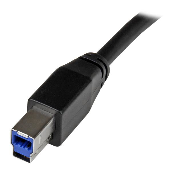 StarTech.com Active USB 3.0 (5Gbps) USB-A to USB-B Cable - M/M - 10m (30ft) - TAA