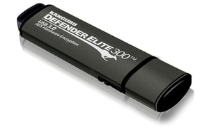 iStorage Kanguru Defender Elite300, 128GB USB flash drive USB Type-A 3.2 Gen 1 (3.1 Gen 1) Black, Grey