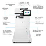 HP LaserJet Enterprise M635fht Multifunction Black and white Printer, Ethernet Only; Copier, Scanner