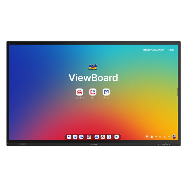 Viewsonic IFP8663 - 86" PCAP 4K 16:9 Android EDLA-certified ViewBoard interactive flat panel display with integrated microphone and USB-C