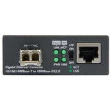 StarTech.com Multi-Mode (MM) LC Fiber Media Converter for 10/100/1000 Networks, Standalone Gigabit Ethernet to LC Converter, SFP Transceiver Included, 850nm, 550m - TAA