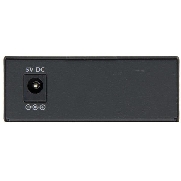 StarTech.com Multi-Mode (MM) LC Fiber Media Converter for 10/100/1000 Networks, Standalone Gigabit Ethernet to LC Converter, SFP Transceiver Included, 850nm, 550m - TAA
