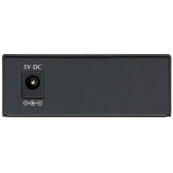 StarTech.com Multi-Mode (MM) / Single Mode (SM) Fiber Media Converter for 10/100/1000 Networks, Standalone Gigabit Ethernet to Fiber Converter, Open SFP Slot - TAA