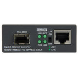 StarTech.com Multi-Mode (MM) / Single Mode (SM) Fiber Media Converter for 10/100/1000 Networks, Standalone Gigabit Ethernet to Fiber Converter, Open SFP Slot - TAA