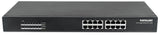 Intellinet 16-Port Gigabit Ethernet PoE+ Switch, 16 x PoE ports, IEEE 802.3at/af Power-over-Ethernet (PoE+/PoE), Endspan, Rackmount