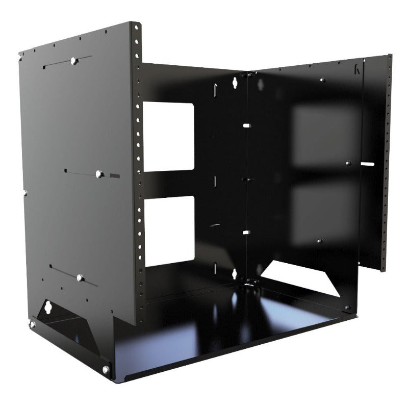 Hammond APBS Series, Adjustable Wall Mount Rack with Shelf  8U