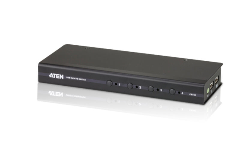 ATEN CS74D KVM switch Black