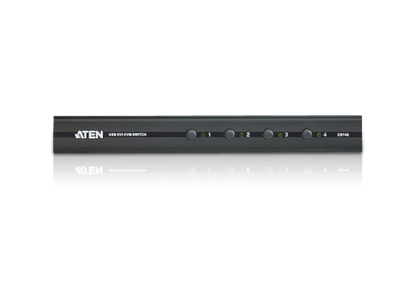 ATEN CS74D KVM switch Black