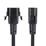 StarTech.com 10ft (3m) Power Extension Cord, Locking C14 to C13, PDU Power Cord, 10A 250V, 18AWG, AC Power Cable Extension, TAA Compliant, UL Listed