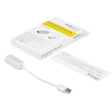 StarTech.com USB 3.0 to Gigabit Network Adapter, Silver, Sleek Aluminum Design for MacBook, Chromebook or Tablet, Native Driver Support