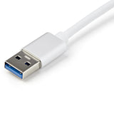 StarTech.com USB 3.0 to Gigabit Network Adapter, Silver, Sleek Aluminum Design for MacBook, Chromebook or Tablet, Native Driver Support
