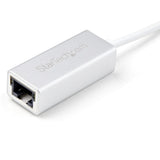 StarTech.com USB 3.0 to Gigabit Network Adapter, Silver, Sleek Aluminum Design for MacBook, Chromebook or Tablet, Native Driver Support