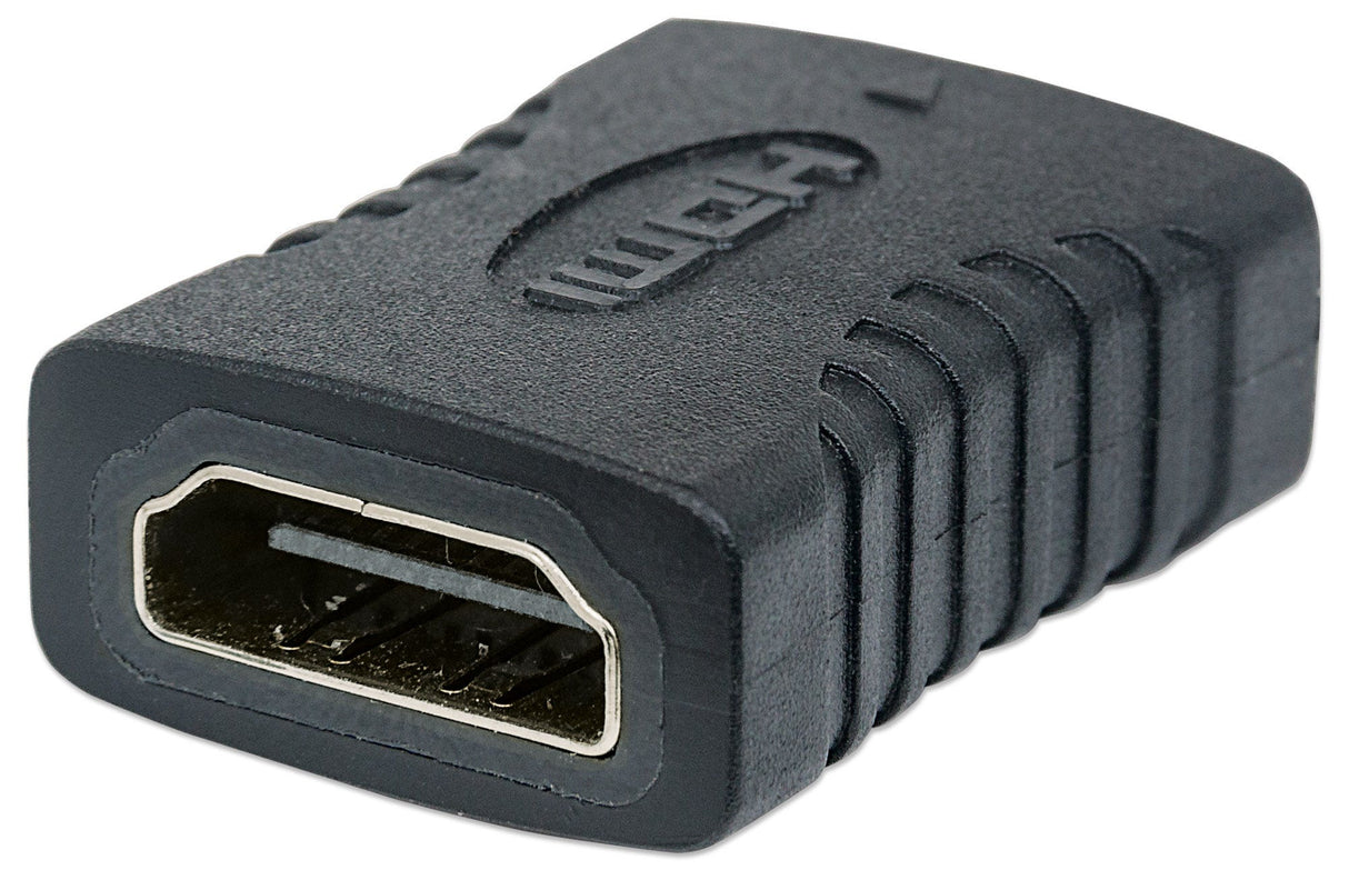 Manhattan HDMI Straight Coupler/Connector, 4K@60Hz, Suitable for ALL 4K & 1080p uses, Connect HDMI cables up to 5m on each side, Black, Female/Female, Ultra HD 4k x 2k,Lifetime Warranty,Fully Shielded,Gold Plated Contacts,Premium High Speed...