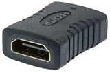 Manhattan HDMI Straight Coupler/Connector, 4K@60Hz, Suitable for ALL 4K & 1080p uses, Connect HDMI cables up to 5m on each side, Black, Female/Female, Ultra HD 4k x 2k,Lifetime Warranty,Fully Shielded,Gold Plated Contacts,Premium High Speed...