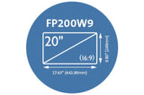 Kensington FP200W9 Privacy Screen for 20” Widescreen Monitors (16:9)