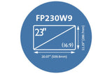 Kensington FP230W9 Privacy Screen for 23” Widescreen Monitors (16:9)