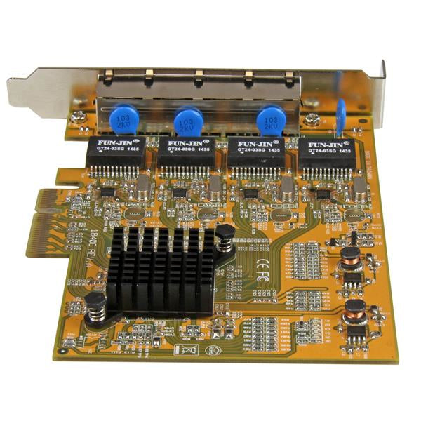 StarTech.com 4-Port PCIe Gigabit Network Adapter Card - TAA