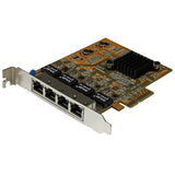 StarTech.com 4-Port PCIe Gigabit Network Adapter Card - TAA