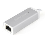 StarTech.com USB-C to Gigabit Ethernet Adapter, Aluminum, Thunderbolt 3 / 4 Compatible, USB Type C Network Adapter