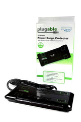 Plugable Technologies PS12-USB2B surge protector Black 12 AC outlet(s) 120 V 1.89 m