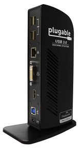 Plugable Technologies UD-3900 laptop dock/port replicator Wired USB 3.2 Gen 1 (3.1 Gen 1) Type-B Black