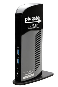 Plugable Technologies UD-3900 laptop dock/port replicator Wired USB 3.2 Gen 1 (3.1 Gen 1) Type-B Black