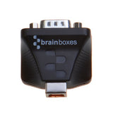 Brainboxes US-159 cable gender changer DB9 USB A Black